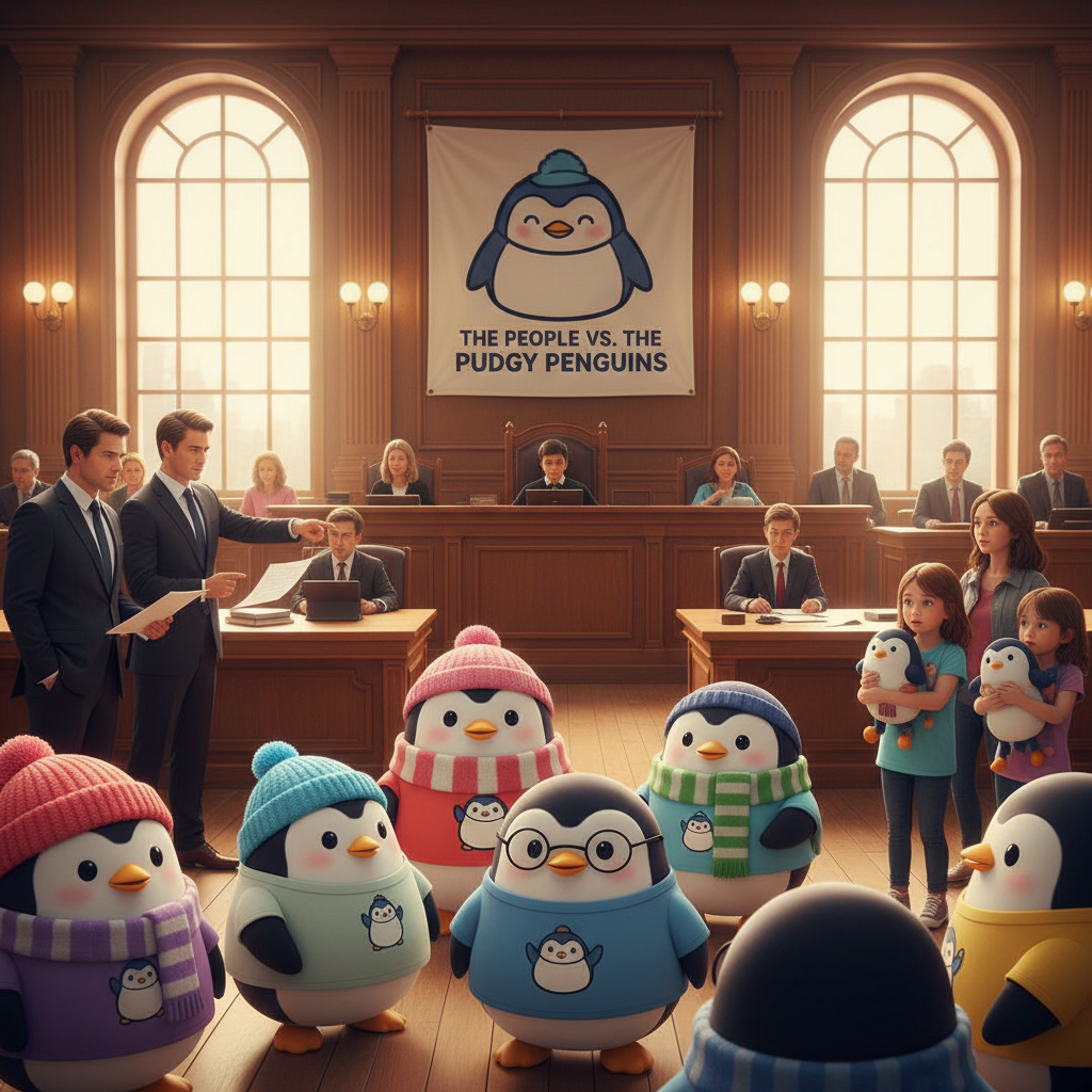 Pudgy Penguins Facing Trademark Battle Over Merchandise: What You Need to Know!