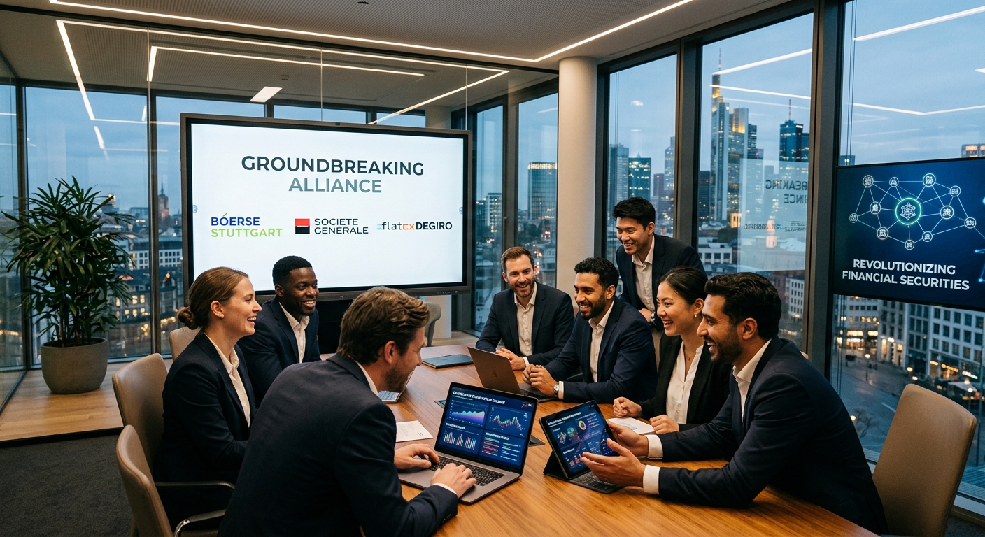 Game-Changer Alert: Boerse Stuttgart, Societe Generale, and flatexDEGIRO Unite for Revolutionary EU Blockchain Securities!