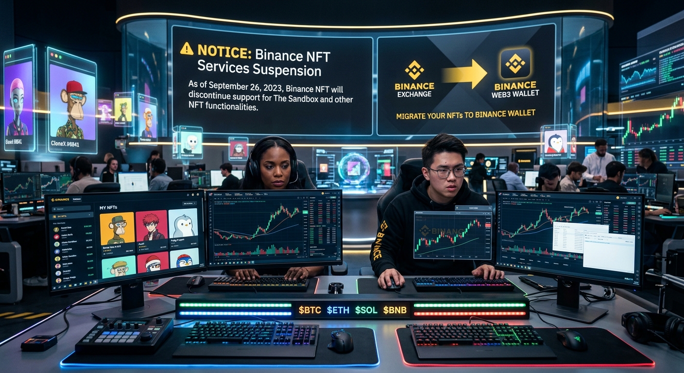 Major Changes Ahead: Binance Exchange to Suspend NFT Services and Transition Management to Binance Wallet!