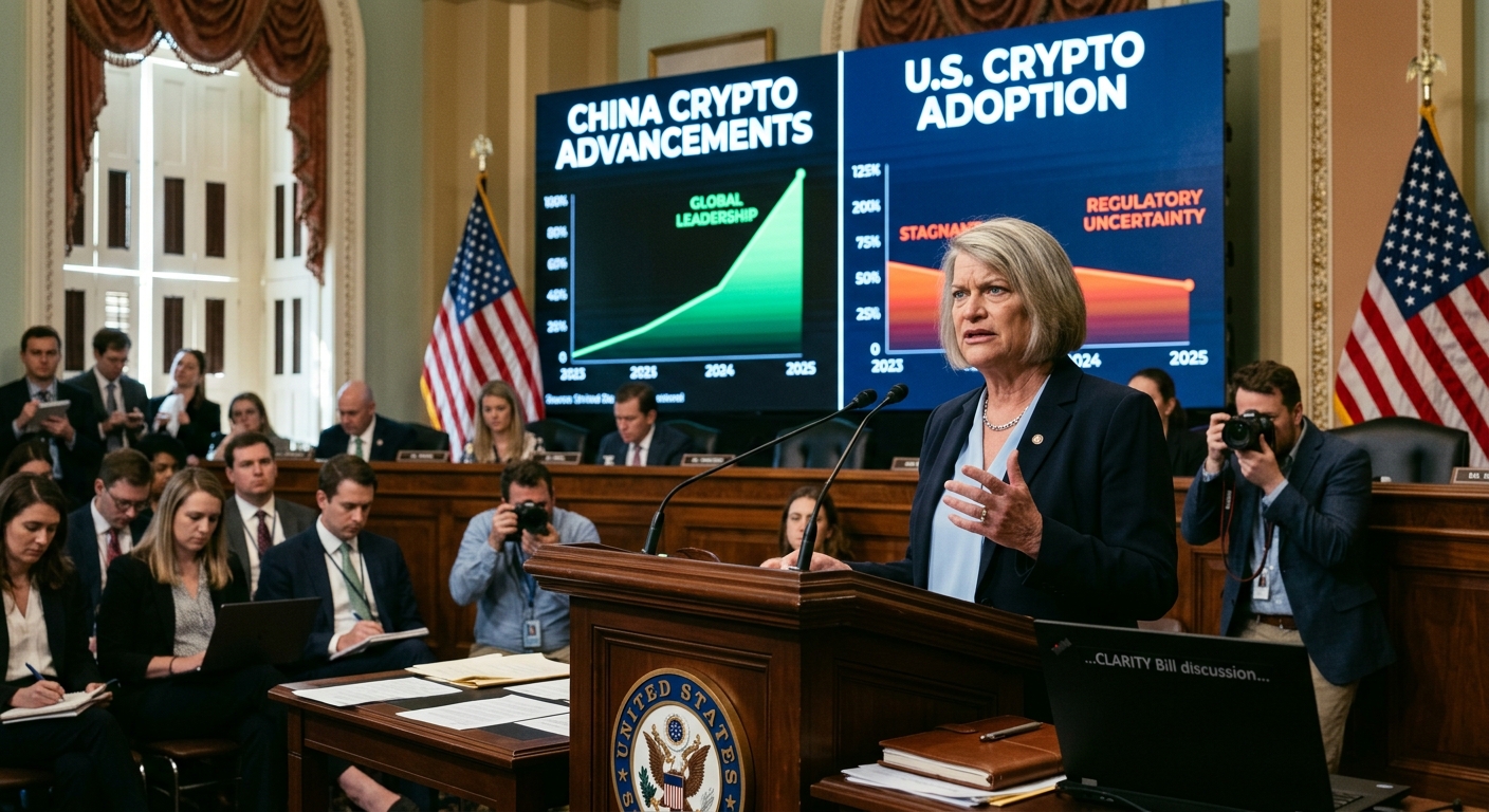 Senator Lummis Sounds Alarm: China Could Surpass US in Crypto if CLARITY Bill Delays Continue!