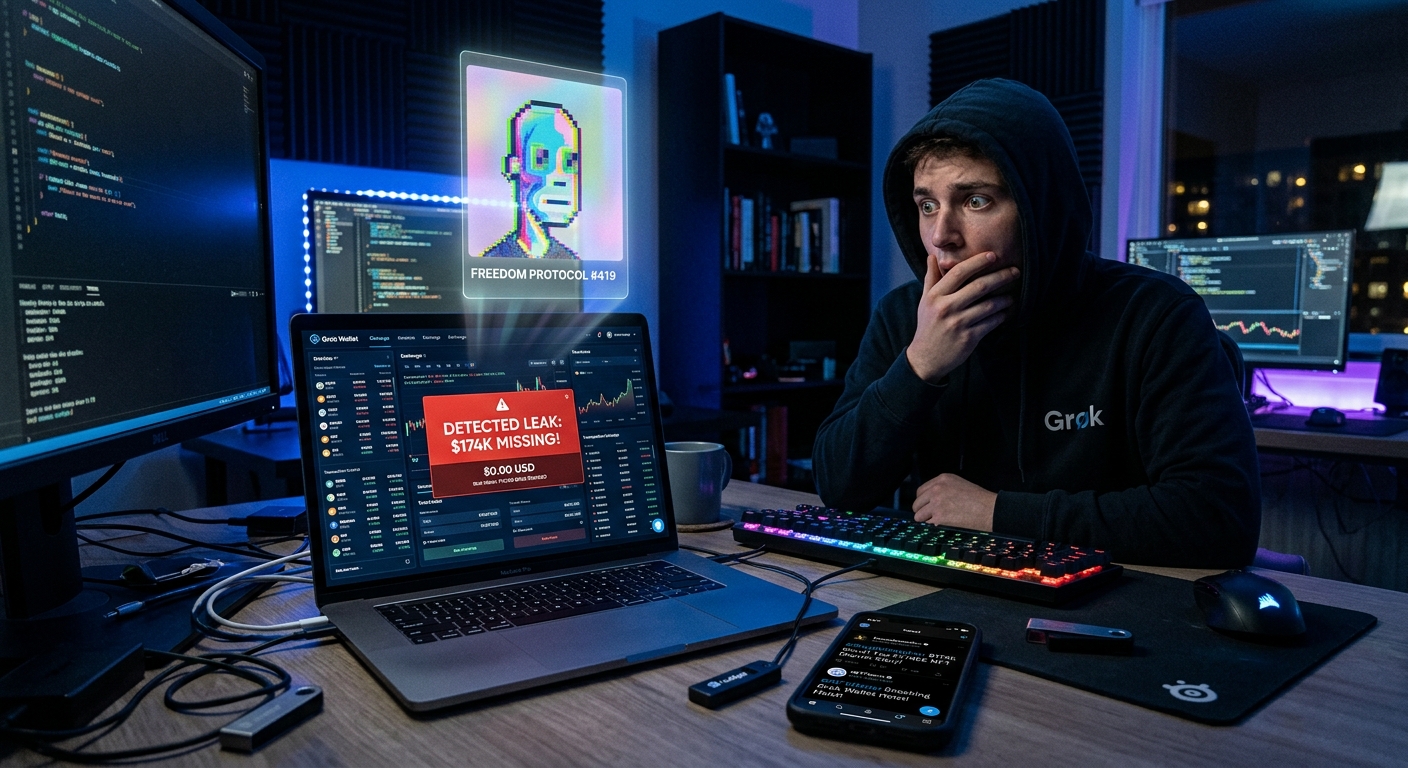 The Shocking Story of a Free NFT That Allegedly Siphoned $174K from a Grok Wallet!