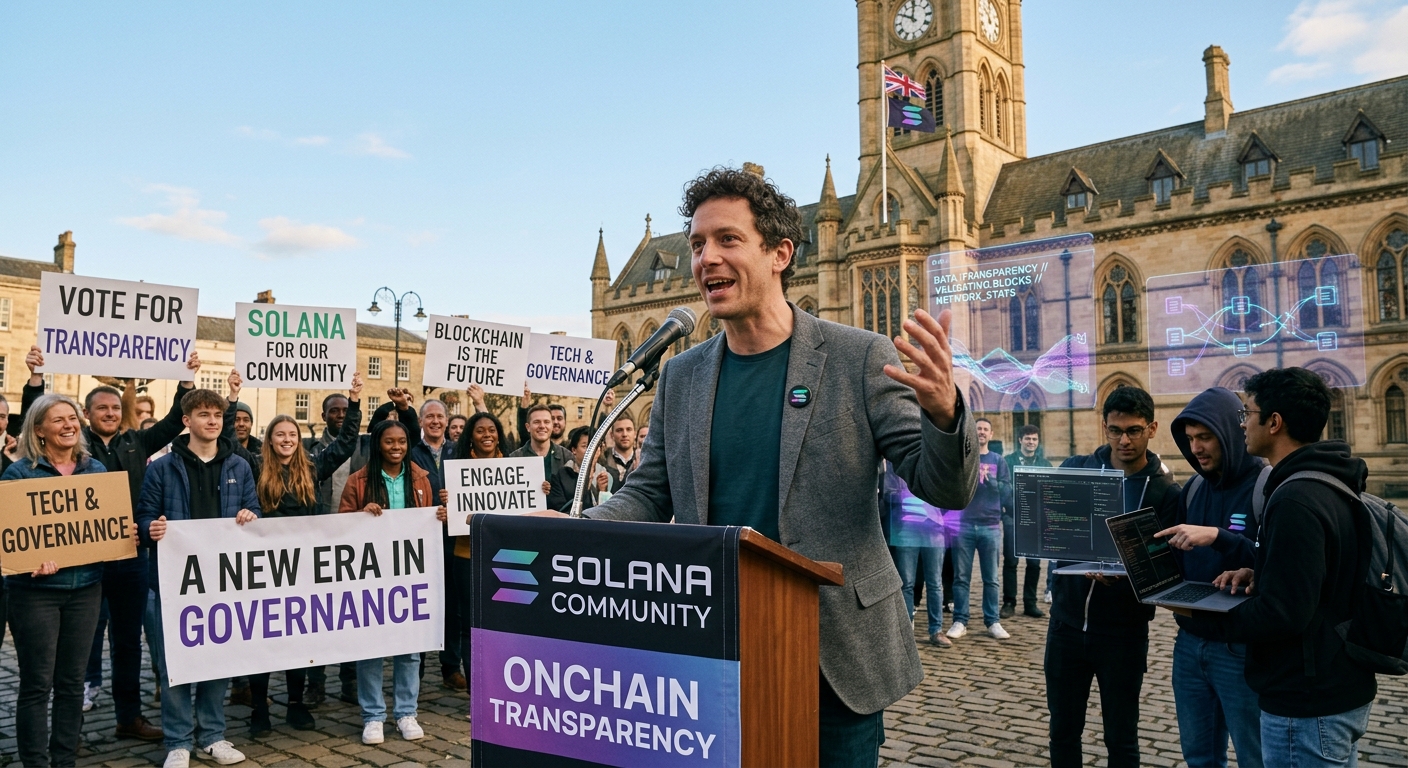 Solana Community Lead Takes a Bold Step into UK By-Election with a Promise of Onchain Transparency!