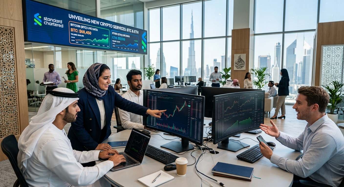 Standard Chartered Unveils Spot Trading for Bitcoin and Ether in the UAE!