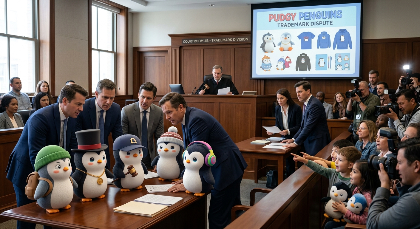 Pudgy Penguins Faces Trademark Legal Battle Over Merchandise!